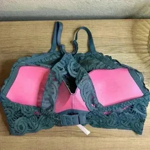 PINK - Victoria's Secret BRALETTE PUSH-UP Racerback Lace sz M thumbnail 2