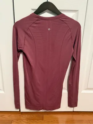 Lululemon Swiftly Tech Long Sleeve Crew in Misty Merlot thumbnail 3
