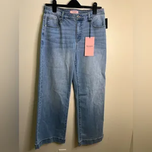 Juicy Couture Light Blue Wide-Leg Denim‎ Jeans thumbnail 5