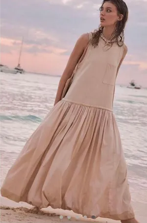 Free People Calla Lilly Bubble Hem Dress size L thumbnail 1