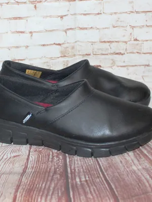 Skechers Work Women's Relaxed Fit Slip Resistant Work Shoe Black Size 8 thumbnail 4