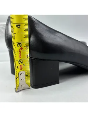 Easy Spirit Cosma Pumps Womens 8 Black Leather Almond Toe Slip On Career Formal thumbnail 5