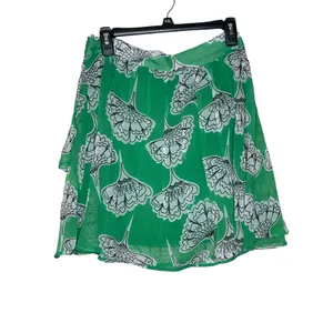 Francescas‎ Women Skirt Emmelee Floral Mini Lined Light Weight Green Medium NWT thumbnail 8