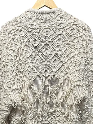 Akemi + Kin Anthropologie Textured Fringe‎ Blanket Cardigan OS thumbnail 10