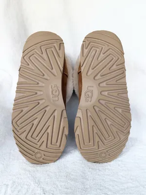 UGG Women’s Fluff Mini Quilted Boots Chestnut Size 5 FITS KIDS USA SIZE 3 thumbnail 9