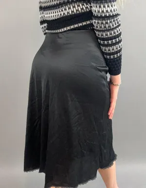 Vanity Fair Vintage Slip Skirt With Lace Trim thumbnail 3