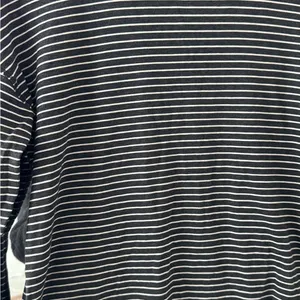🛎️ Clearance Lululemon To The Point Long Sleeve Heathered Black & White Stripe thumbnail 3