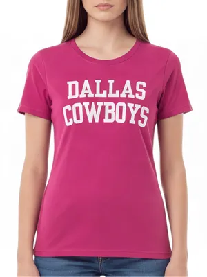 🔃Dallas Cowboys Pink Short Sleeve Tee Shirt thumbnail 1