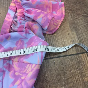Amanda Uprichard Mackey Romper in Midsummer Ruffle Women's Size Small NO BELT thumbnail 9