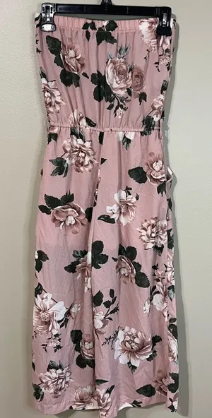 Purple snow strapless jumpsuit small‎ thumbnail 1