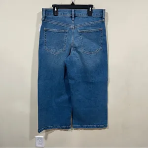 NWT GAP High Stride Wide-Leg Ankle Jeans size 8 petite denim high rise thumbnail 8