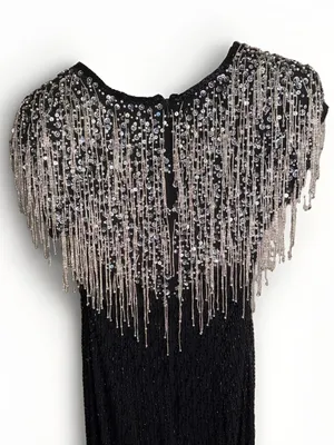 Alyce Designs Cascading Beads Formal Maxi Dress Gown 8 thumbnail 13