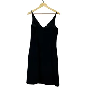 Maggy London Black Beaded Floral V-Neck Sheath Dress Y2K Vintage Whimsigoth 10 thumbnail 5