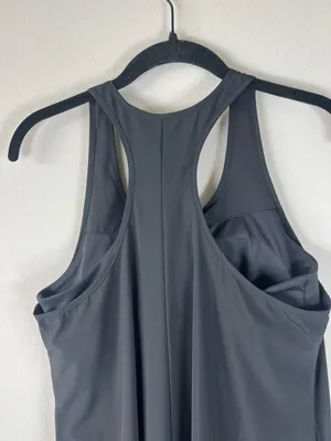 Halara Breezeful Midi Dress Black Racerback Pockets High Low Flowy NEW Sz Medium thumbnail 13