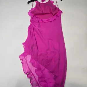 Amanda Uprichard Kalyn Dress in Rose Pink thumbnail 10