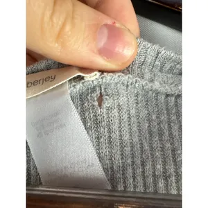 Women’s Everjey Small Light Gray Ribbed Tank Top thumbnail 3