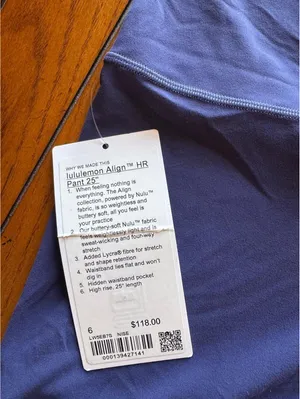 Lululemon Align High Rise 25” Graphic, Night Sea Size 6 NWT thumbnail 6