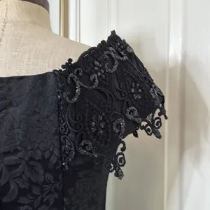 Scott McClintock vintage bedazzled jacquard goth pencil dress thumbnail 11
