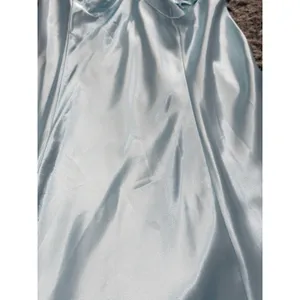 Y2K Secret Treasures Women’s Satin Slip Dress Nightgown Blue L Spaghetti Straps thumbnail 7