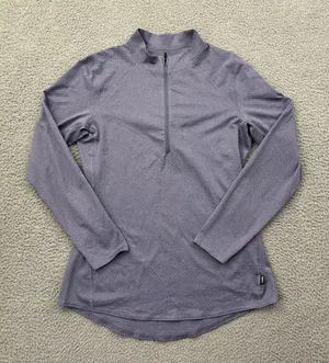 REI Co-op Lightweight 1/2 Zip Pullover Base Layer Top Purple Women's Medium thumbnail 1