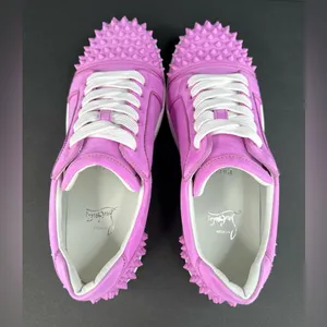 Christian Louboutin Vieira 2 Orlato Flat Bubble Gum Pink Women Sneakers EU 42 thumbnail 12