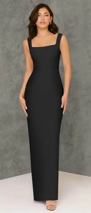 Azazie Satin Dress thumbnail 1