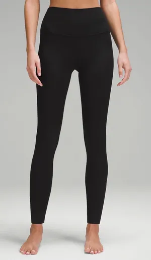 Black Lululemon Ribbed Leggings Align 2 28" Inseam Size 2 thumbnail 1