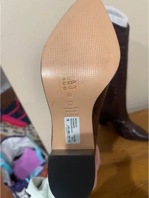 Schutz Women’s Brown Croc Boots - Size 7B thumbnail 4