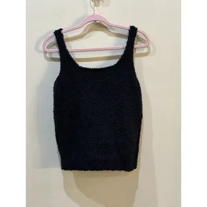 New Skims cozy knit boucle tank tops‎ in Black Size 2X-3X Soft Cozy thumbnail 2