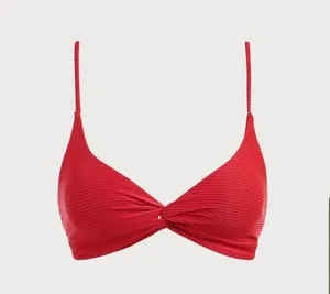 Berlook Red Twist Backless Bikini Top and Red Solid Low Waisted Bikini BOT 01 Size L thumbnail 7