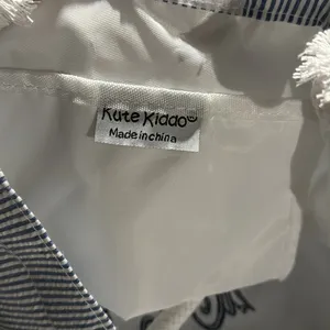 Seersucker monogrammed tote New Blue thumbnail 7