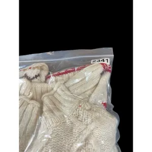 American Eagle Chunky Knit Red Cream Snowflake Fair Isle Nordic Cozy Sweater M thumbnail 13