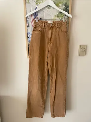 Abrand A Carrie Jeans Warm Tan Straight Leg‎ High Rise Urban Outfitters Size 24 thumbnail 5