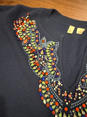 Anthropologie Moth Beaded Split thumbnail 3
