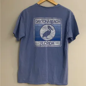 Comfort wash womens purple Daytona Beach Florida T-shirt size M thumbnail 6