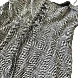 👗✨REVOLVE Sample Lace-Up Plaid‎ Midi Dress Size S✨👗 thumbnail 2