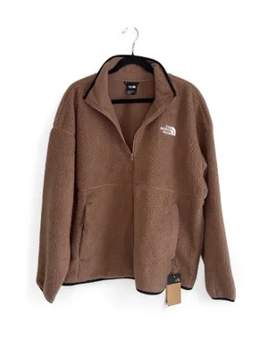 The North Face Women’s Koian High Pile Fleece Jacket Full Zip in Latte Size XL thumbnail 3