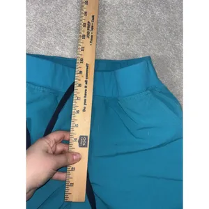 Figs Zamora Teal Blue Jogger Scrub Pants Women's Small Style Some Stains Mid Ris thumbnail 7