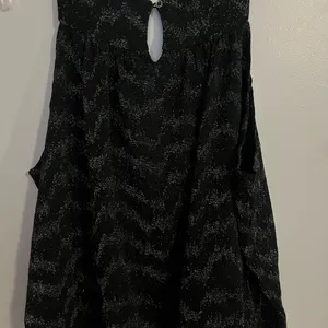 Anthropologie Black and Silver Blouse‎ thumbnail 2