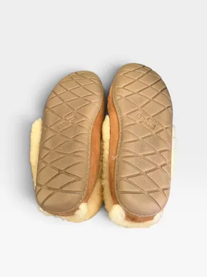 L.L.Bean Wicked Good Moccasins Women’s 10 M Brown Suede Shearling Slippers thumbnail 5