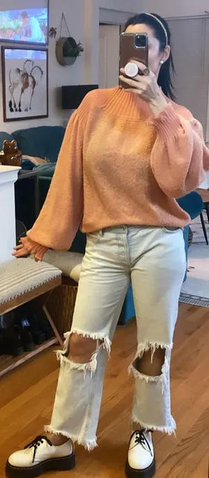 Free People Puff Sleeve Sweater thumbnail 2