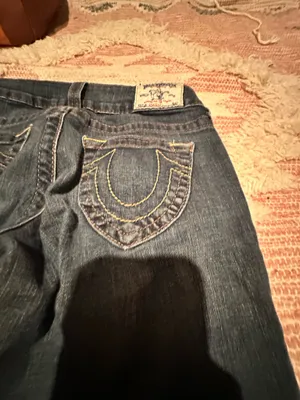True Religion Dark Wash Bootcut Jeans size26 insean 27.5 in thumbnail 4