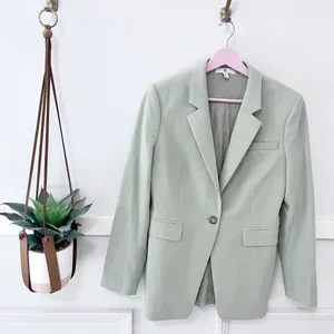 Banana Republic Light Tan Size 4 Slim Italian Wool Blazer Quiet Luxury Old Money thumbnail 2