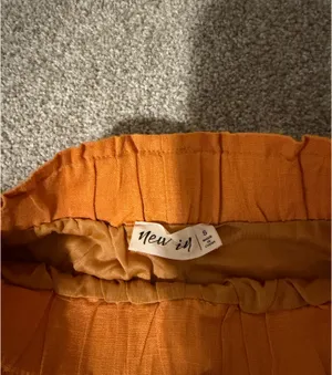 New In Orange Ruffle Shorts thumbnail 4