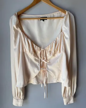 Majorelle Satin Festival Coquette Waldorf Top Blouse thumbnail 1
