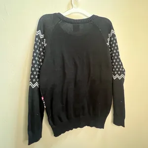 Well Worn Black and‎ Pink Naughty List Sweater thumbnail 4