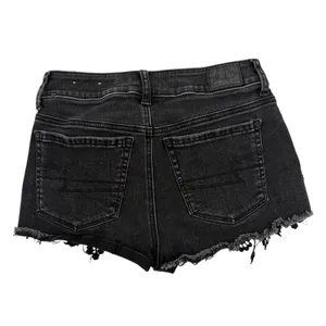 American Eagle Hi Rise Shortie Crochet Womens Shorts Sz 2 Y2K Grunge Black Goth thumbnail 6