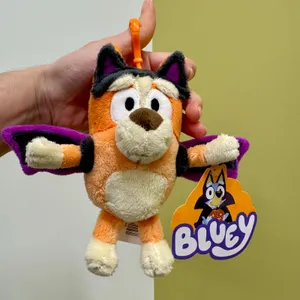 Disney Bluey Halloween Bundle 2 Backpack Purse Clip Plush Charm Bat Frankenstein thumbnail 3