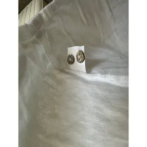 Rachel Zoe Women's 100% Linen Mother Of Pearl Button Down Collar Shirt L thumbnail 7