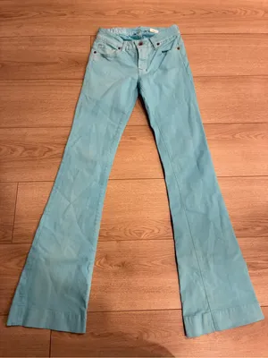 NWT Cone Denim Women’s S Gene Carnival Flare Bootcut Jean Bright Blue Size 24 thumbnail 2